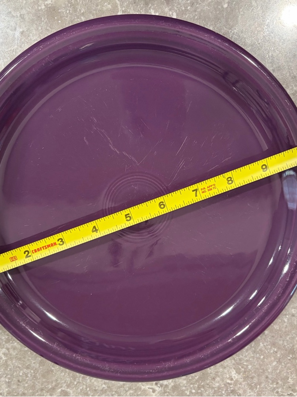 Fiestaware Deep Purple Ceramic Bowl & Plate Set - Picture 2 of 5